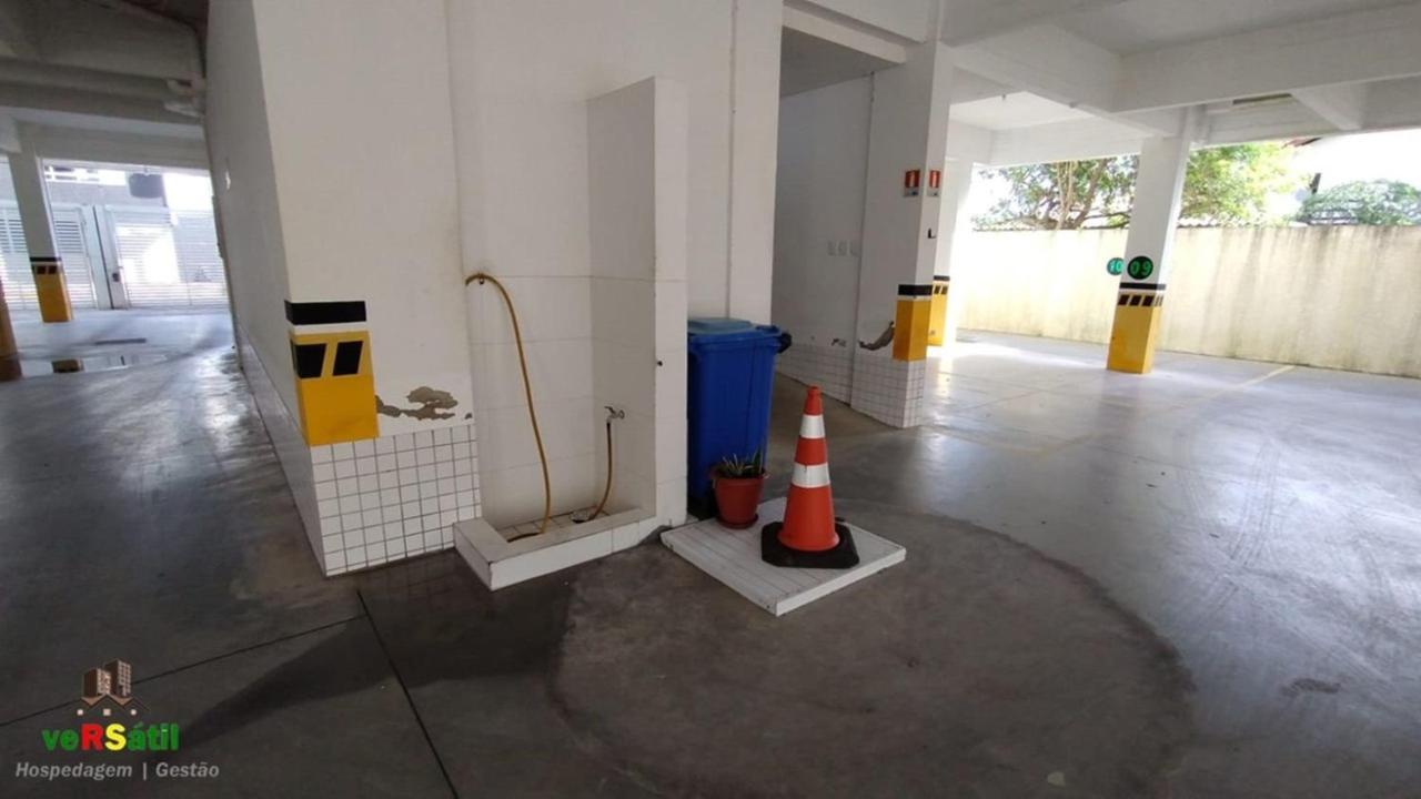 200M Da Praia L Wi-Fi L 4 Pessoas L Churrasqueira L Elevador 3º Andar L Cadeira De Praia E Guarda Sol L Vaga Garagem 트라만다이 외부 사진